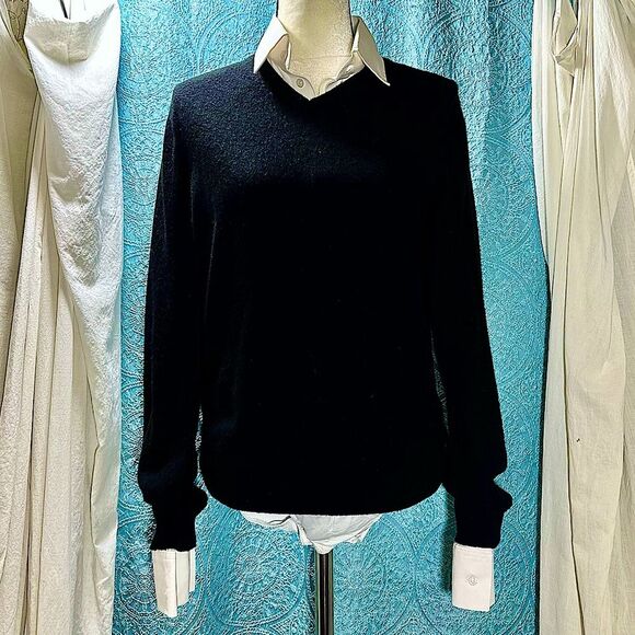 Club Room Other - 100% Italian Cashmere Sweater Black V Neck Pullover Small